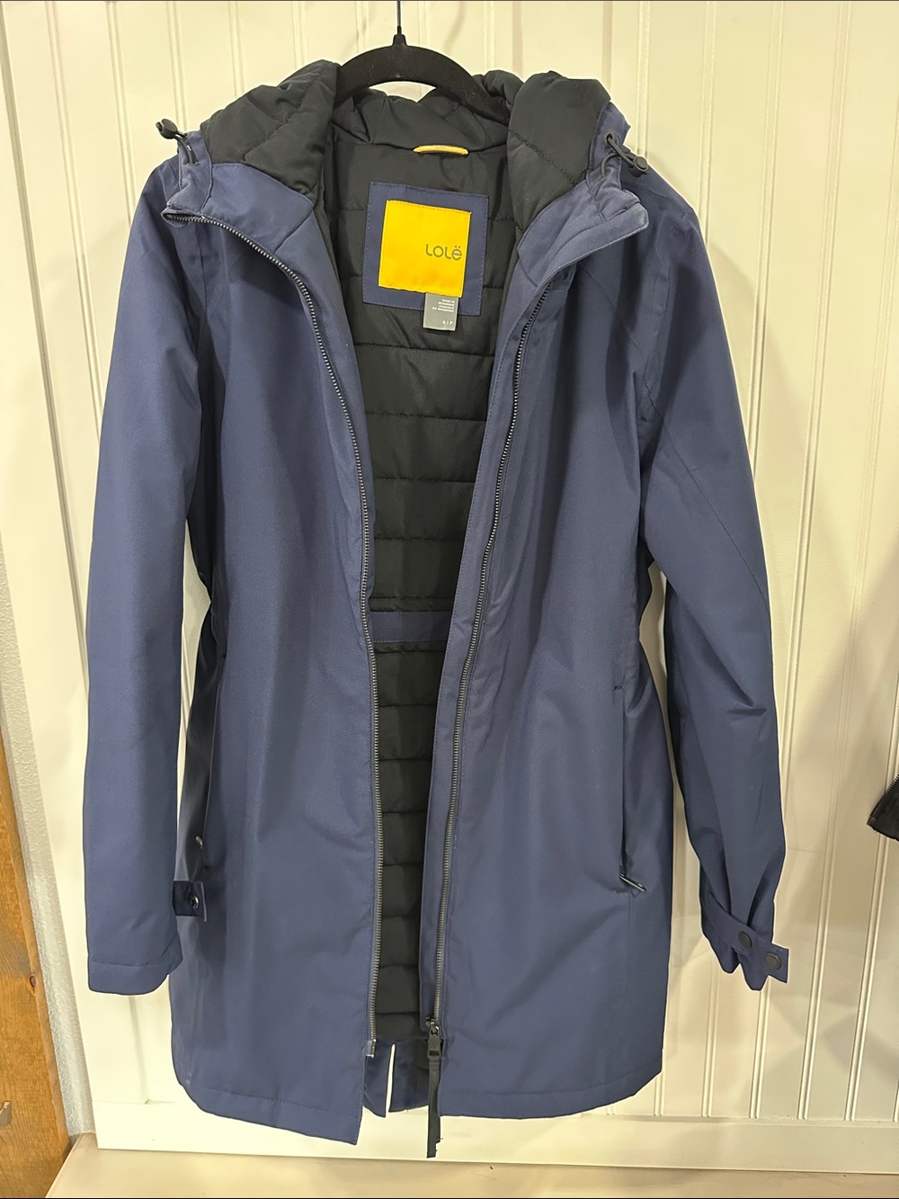 Lole Slate Blue Hooded Rain Parka
